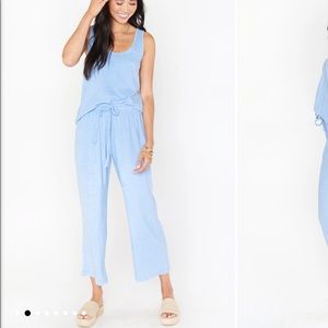 Show me your mumu light blue lounge set *nwt*
